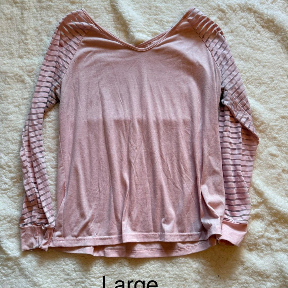 Pink Striped Women's Top